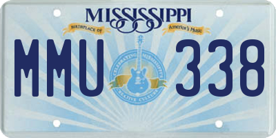 MS license plate MMU338