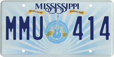 MS license plate MMU414