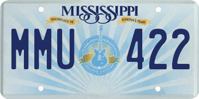 MS license plate MMU422