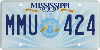 MS license plate MMU424