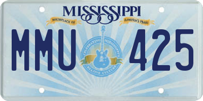 MS license plate MMU425