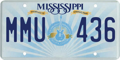 MS license plate MMU436