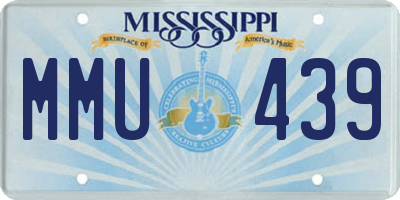 MS license plate MMU439