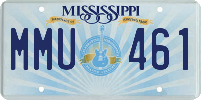 MS license plate MMU461