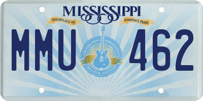 MS license plate MMU462