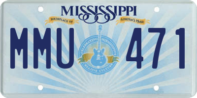 MS license plate MMU471