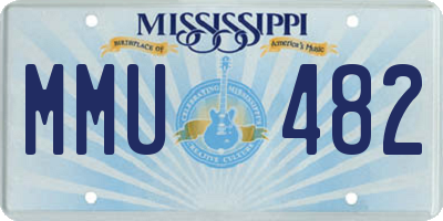 MS license plate MMU482