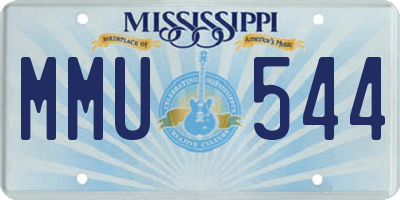 MS license plate MMU544