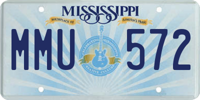 MS license plate MMU572