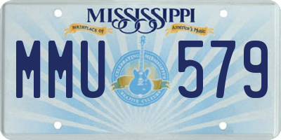 MS license plate MMU579