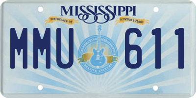 MS license plate MMU611