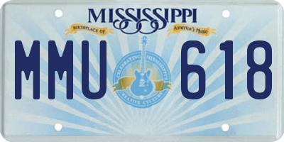 MS license plate MMU618