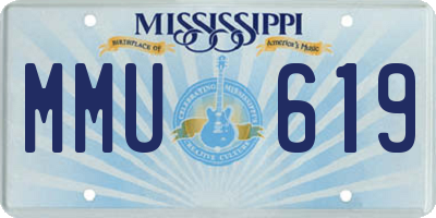 MS license plate MMU619