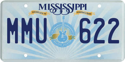 MS license plate MMU622