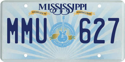 MS license plate MMU627