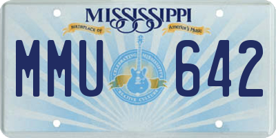 MS license plate MMU642