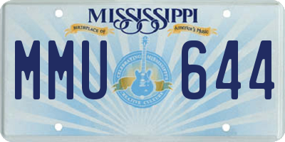 MS license plate MMU644