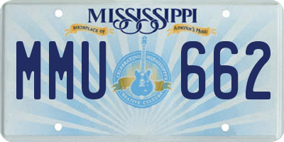 MS license plate MMU662