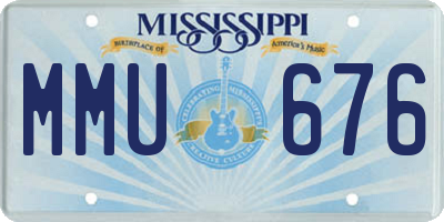 MS license plate MMU676
