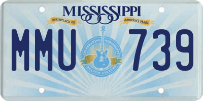 MS license plate MMU739