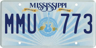 MS license plate MMU773