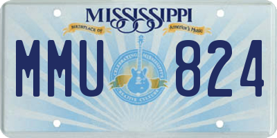 MS license plate MMU824
