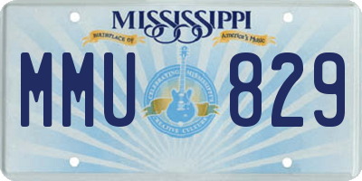 MS license plate MMU829