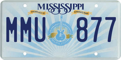 MS license plate MMU877