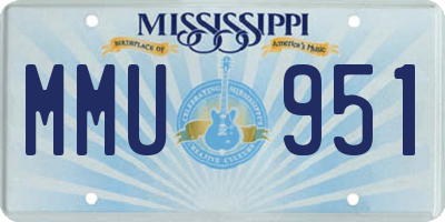 MS license plate MMU951