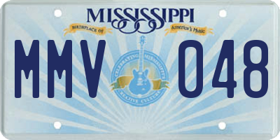 MS license plate MMV048