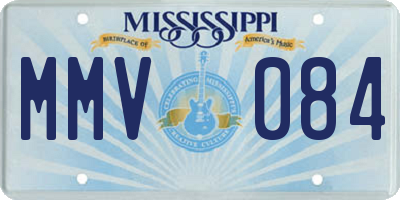 MS license plate MMV084