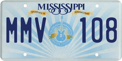 MS license plate MMV108