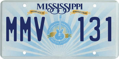 MS license plate MMV131