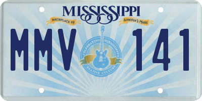 MS license plate MMV141