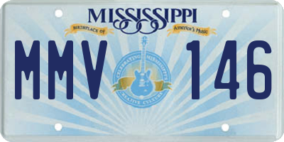 MS license plate MMV146
