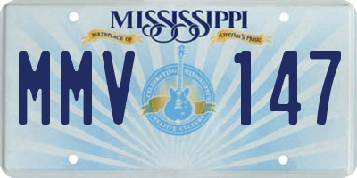 MS license plate MMV147