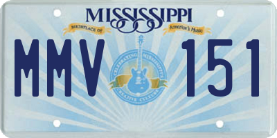 MS license plate MMV151