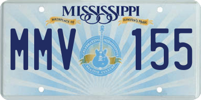 MS license plate MMV155