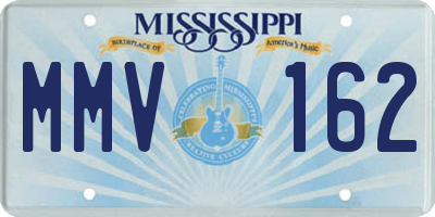 MS license plate MMV162