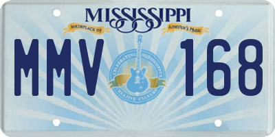 MS license plate MMV168