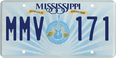 MS license plate MMV171