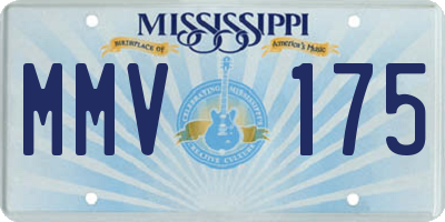 MS license plate MMV175