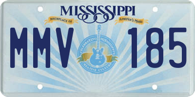 MS license plate MMV185