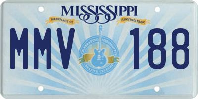 MS license plate MMV188