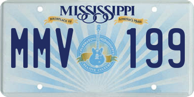 MS license plate MMV199