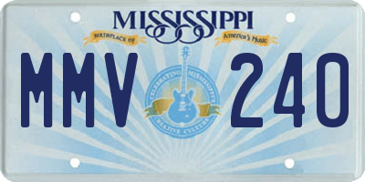 MS license plate MMV240