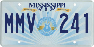 MS license plate MMV241