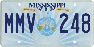 MS license plate MMV248