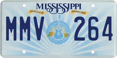 MS license plate MMV264