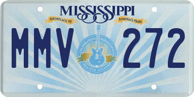 MS license plate MMV272